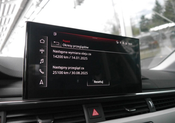 Audi A4 cena 164400 przebieg: 64857, rok produkcji 2020 z Biała Rawska małe 466